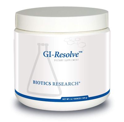 Biotics Research GI Resolve Optimal Gastrointestinal Support, Great-Tasting Powder, Free of Added Flavors, Colors, Gums or Common allergens. Gut Lining Support and Healing, LGlutamine 6.7oz