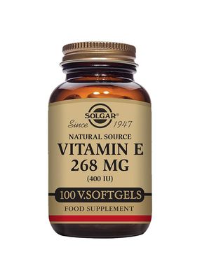 Solgar Vitamin E 268 mg (400 IU), 100 Vegetarian Softgels - Natural Antioxidant, Skin &amp; Immune System Support - Naturally-Sourced Vitamin E - Non-GMO, Vegan, Gluten Free, Dairy Free - 100 Servings
