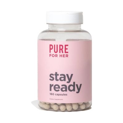 Pure for Her Vegan Stay Ready Fiber Supplement for Women | Bloat &amp; Gas Relief, Supports Digestive Health, Regularity &amp; Appetite Control | 160 Capsules