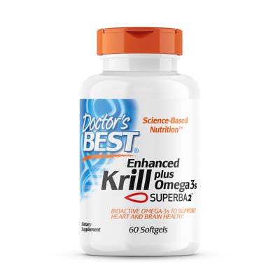 Doctor&#39;s Best Enhanced Superba Krill Plus with Omega 3s, 60 Count