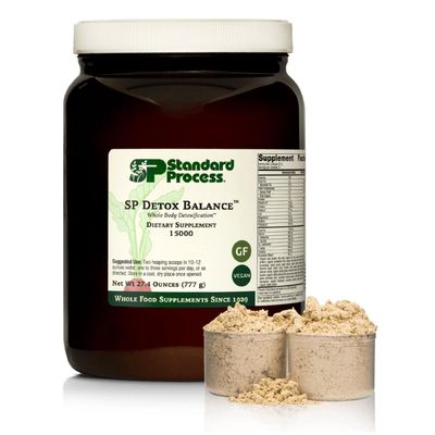 Standard Process SP Detox Balance - Whole-Food Detox Cleanse with Magnesium, Iron, Creatine, Milk Thistle, Protein, Calcium, Potassium, Choline, Arginine, Vitamin K1 - Vegan, Gluten Free - 28oz