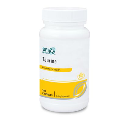 Klaire Labs Taurine - 500 Milligrams Crystalline Taurine for Energy &amp; Cardiac Support, Hypoallergenic (100 Capsules)