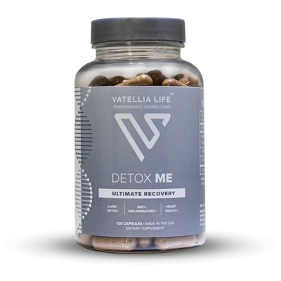 Vatellia Life New from Detox Me - Boosts Energy Sulfite Elimination - Supports Digestion &amp; Gut Health - Vitamin K2 (MK-4), Plus B12, Folate - 60 Day Supply - Supplement for Men and Women - 120 Count