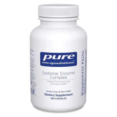 Pure Encapsulations Systemic Enzyme Complex - Supports Muscle Recovery &amp; Joint Health - for Immune Health* - Gluten Free &amp; Non-GMO - 180 Capsules