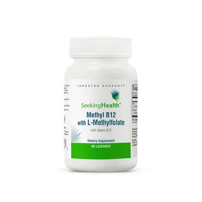 Seeking Health Methyl B12 with L-Methylfolate - MTHFR Support Supplement - Methylation Support Supplement - Lozenges to Support Brain Health &amp; Energy - 60 Lozenges