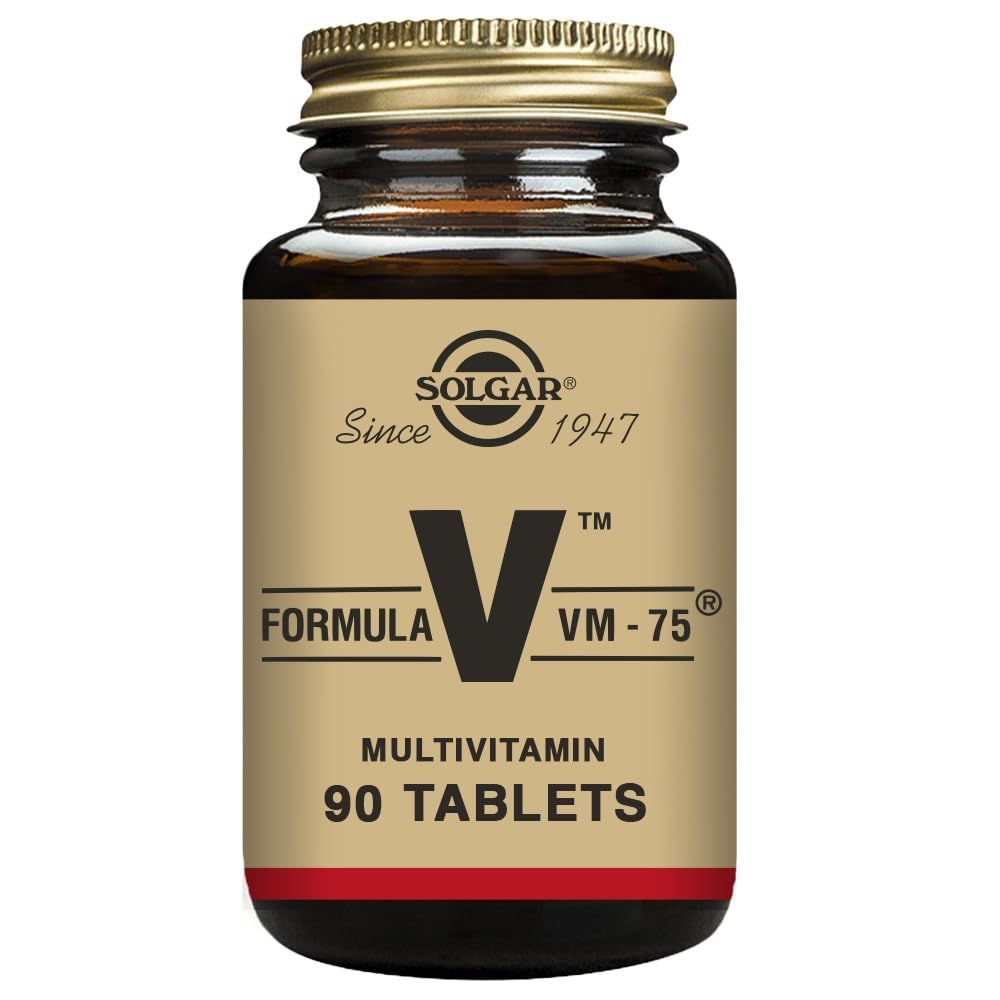 Solgar Formula VM-75, 180 Tablets - Multivitamin with Chelated Minerals - Vitamin A, B6, B12, C, D, E - Biotin, Magnesium, Calcium, Iron, Zinc - Vegan, Gluten Free, Dairy Free, Kosher - 180 Servings