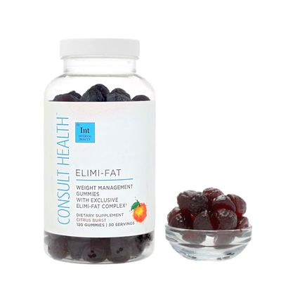 Consult Health ELIMI-Fat Weight Management Gummies - Morosil & Apple Cider Vinegar for Digestive Health - Non-Caffeine Plant-Based Supplement - Supports Weight Loss, BMI & Waist Reduction - 120 Count