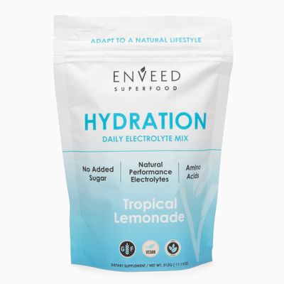 Enveed Superfood Hydration | Sugar Free Active Muscle Recovery Mix for Men &amp; Women - Vitamin C, Zinc, Magnesium &amp; BCAA Amino Acids | Maximize Workout Hydration with Premium Electrolytes - 20 Servings