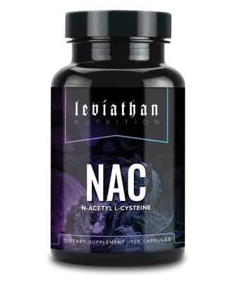 Leviathan Nutrition NAC Supplement N-Acetyl Cysteine for Lung, Liver, Immune Support - Potent Antioxidant Support to Boost Glutathione Levels 600mg, 120 Capsules