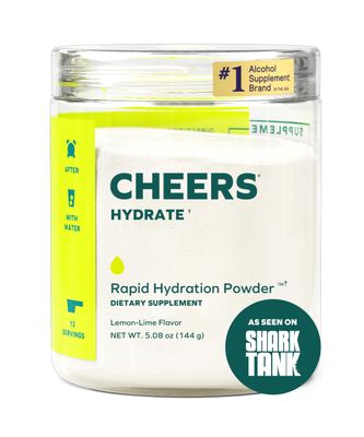 Cheers Hydrate | Oral Rehydration Solution | Electrolytes for Rapid Hydration After Drinking | Lemon Lime Flavor | 12 Servings | Electrolyte Supplement with Sodium, Potassium, Glucose