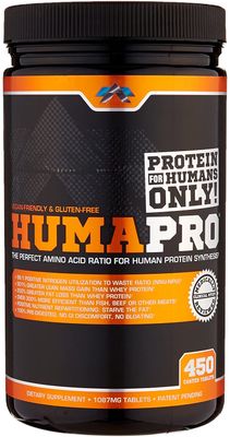 ALR Industries Humapro Tablets | Amino Acids Protein Matrix for Humans | 99% Utilization for Lean Muscle | Vegan, Gluten Free | 450 Tablets / 90 Servings