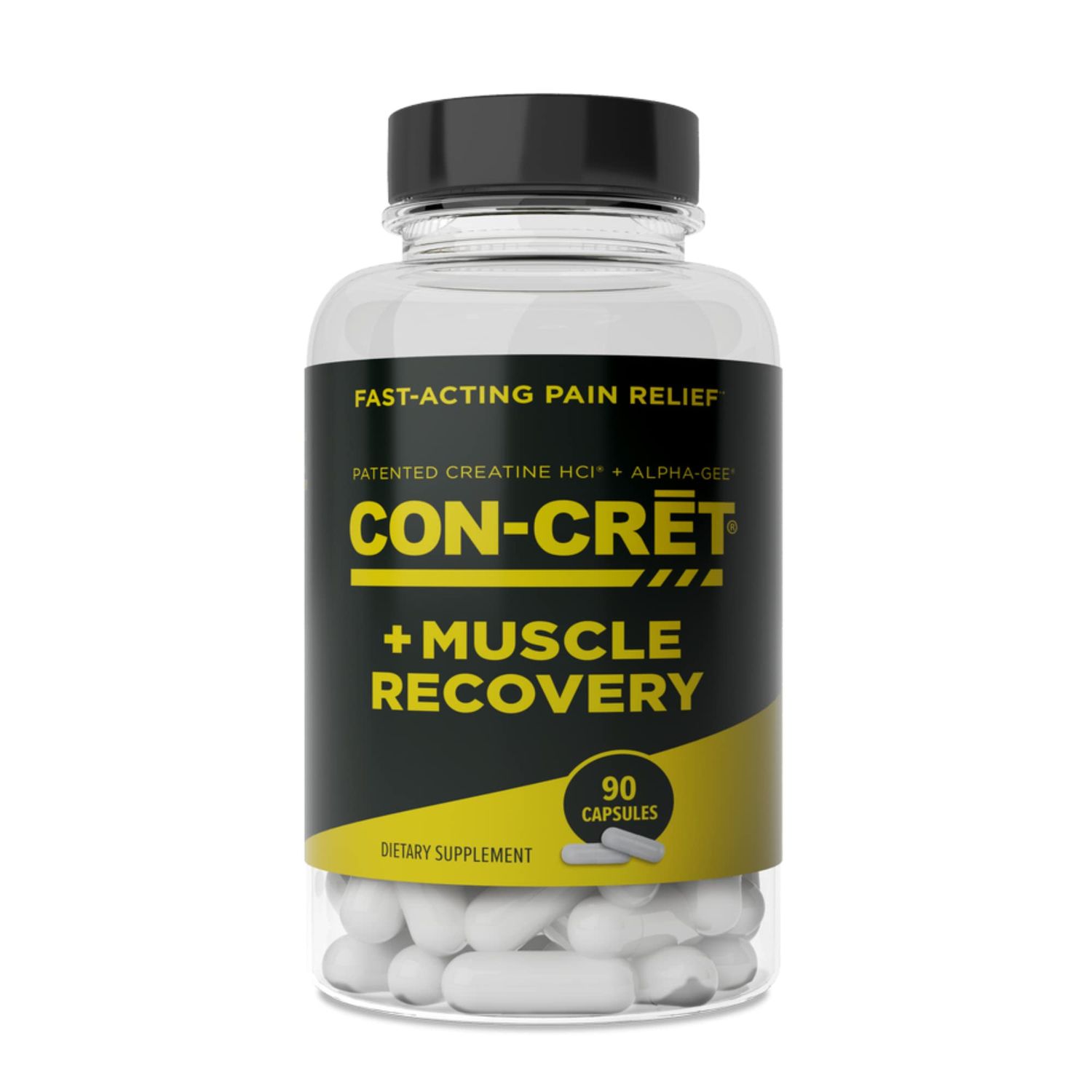 CON-CRET ProMera Sports Muscle Recovery, Concentrated Creatine and Alpha-GEE, Supports Muscle Recovery, Reduces Soreness, Restores Muscle Health, 90 Capsules
