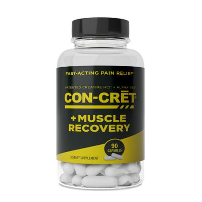 CON-CRET ProMera Sports Muscle Recovery, Concentrated Creatine and Alpha-GEE, Supports Muscle Recovery, Reduces Soreness, Restores Muscle Health, 90 Capsules