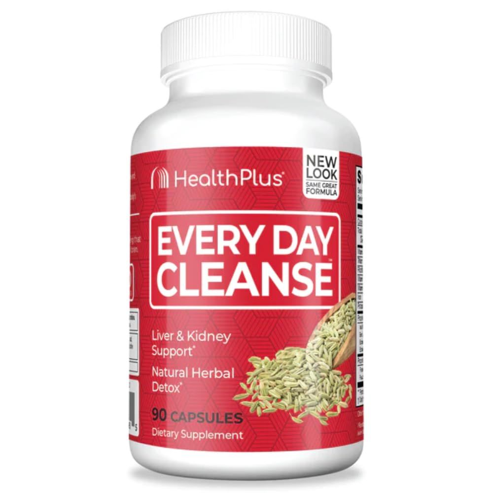 Health Plus Every Day Cleanse Health Supplement, 90 Capsules, 30 Servings