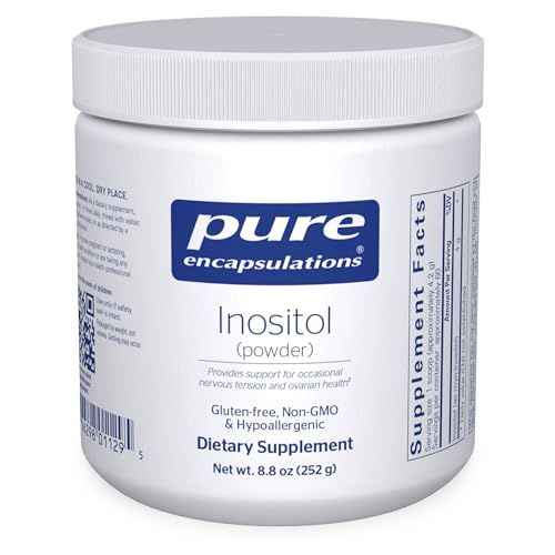 Pure Encapsulations Inositol (Powder) - Supplement to Support Energy, Nervous System &amp; Ovarian Function* - with Myo-Inositol - 8.8 Ounces