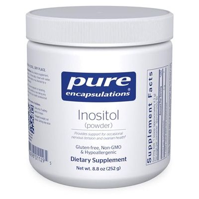 Pure Encapsulations Inositol (Powder) - Supplement to Support Energy, Nervous System &amp; Ovarian Function* - with Myo-Inositol - 8.8 Ounces