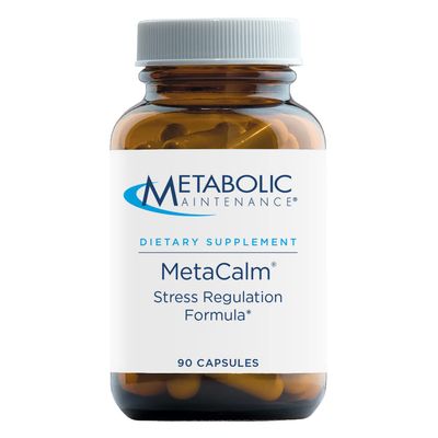 Metabolic Maintenance MetaCalm - Stress Regulation Formula with Methylated Folate, Magnesium Glycinate, GABA, 5-HTP, L-Theanine - Vitamin B6 Mood Support &amp; Relaxation Support Calm Pills (90 Capsules)