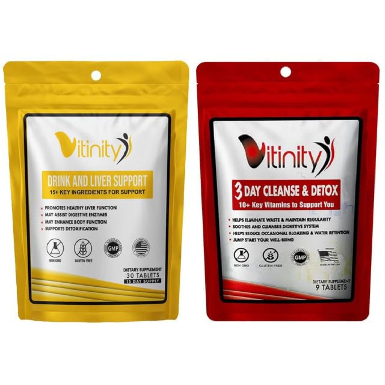 Anti-Drink Liver Cleanse Supplements,25+Key Ingredients-Craving Support,Liver Health,Kudzu,Milk-Thistle,Holy Basil,DHM Natural Cleanse,Gradual Reduction,Replenisher 30+9 Tabs(Drink-Cleanse Combo)