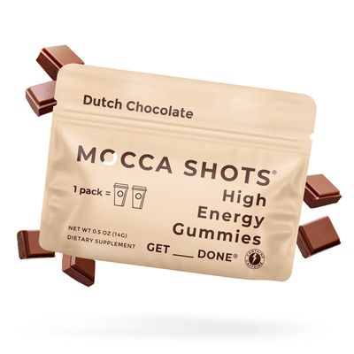 SGC Seattle Gummy Company Caffeine Energy Gummies 12-Pack, Dutch Chocolate Mocca Energy Chews, Nootropic, Vegan, Plant-Based, Gluten Free, 200mg Caffeine