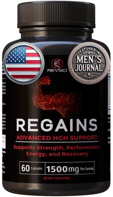 HGH Supplements for Men & Women - Regains Natural Anabolic Muscle Growth Building GH & Human Growth Hormone for Men, Muscle Builder for Men, Muscle Recovery Post Workout Supplement, 60 Protein Pills