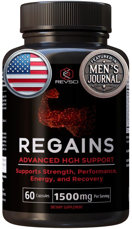 HGH Supplements for Men &amp; Women - Regains Natural Anabolic Muscle Growth Building GH &amp; Human Growth Hormone for Men, Muscle Builder for Men, Muscle Recovery Post Workout Supplement, 60 Protein Pills