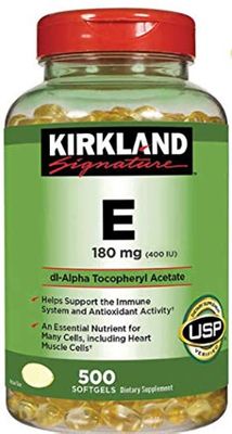 Kirkland Signature Vitamin E 180mg, 500 Softgels