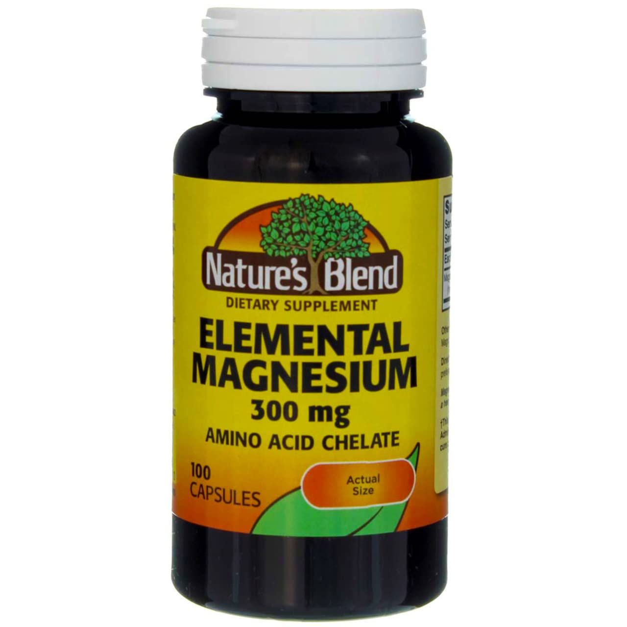Nature&#39;s Blend Elemental Magnesium Amino Acid Chelate 300 mg, 100 Count