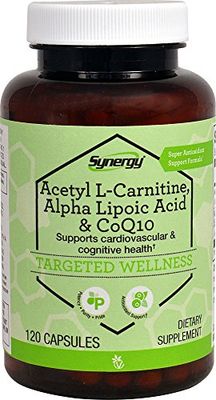 Vitacost Synergy Acetyl L-Carnitine, Alpha Lipoic Acid &amp; CoQ10 -- 120 Capsules