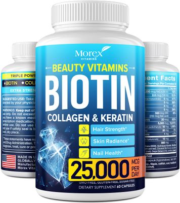 ORIONPHARMA Biotin Keratin &amp; Collagen Capsules - Made in USA - Natural Collagen, Keratin &amp; Biotin for Hair Growth - Biotin &amp; Collagen Vitamins with Multi Collagen Peptides for Hair Loss, Skin &amp; Nails