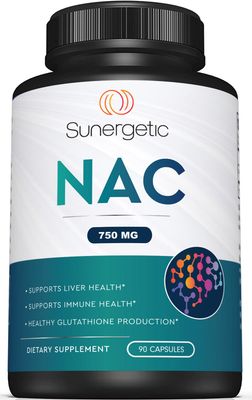 Premium NAC Supplement N-Acetyl Cysteine - 750mg Per Capsule - Supports Liver, Detox Immune, Cellular &amp; Respiratory Health - 90 N Acetyl Cysteine Capsules