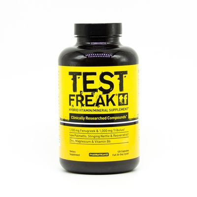 Pharmafreak Test Freak Hybrid Vitamin Mineral Supplement - Ultimate Testosterone Booster - 120ct - USA Formula - 30 Day Supply