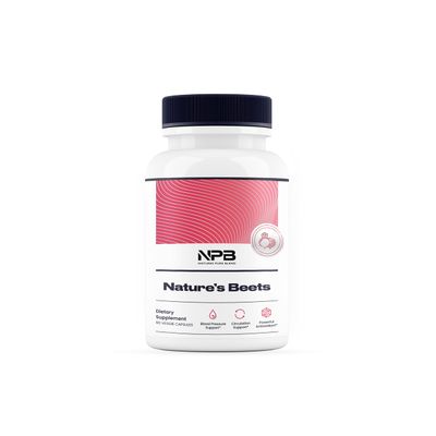 Nature&#39;s Pure Blend Organic Beets Capsule I Support Blood Flow, Blood Pressure, Heart Health I Energy Booster, L Arginine