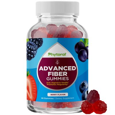 Sugar Free Fiber Gummies for Adults - Tasty Prebiotic Fiber Supplement Gummies for Digestive Health and Immune Support - Fiber Gummies for Adults Sugar Free Vegan Kosher and Gluten Free - 60 Count
