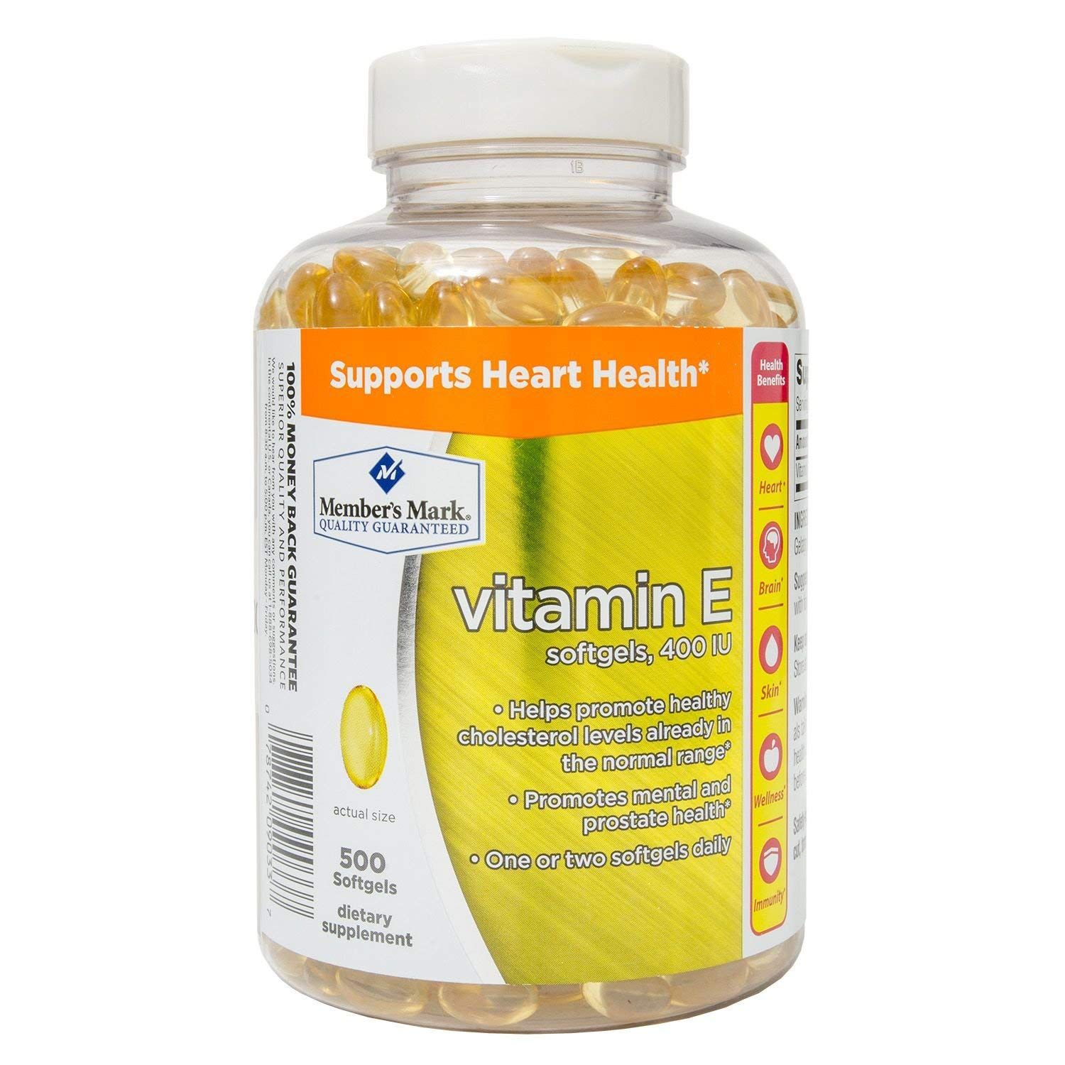 Member&#39;s Mark Vitamin E 400 IU Dietary Supplement (500 Count)