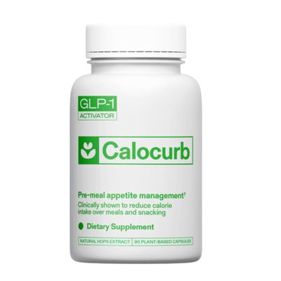Calocurb Calorie Control Supplement, 6X Natural GLP-1 Activator, 90 Count (1 Month Average Supply), Plant Based Dietary Supplement, Patented Formula, Manages Appetite, Hunger & Cravings