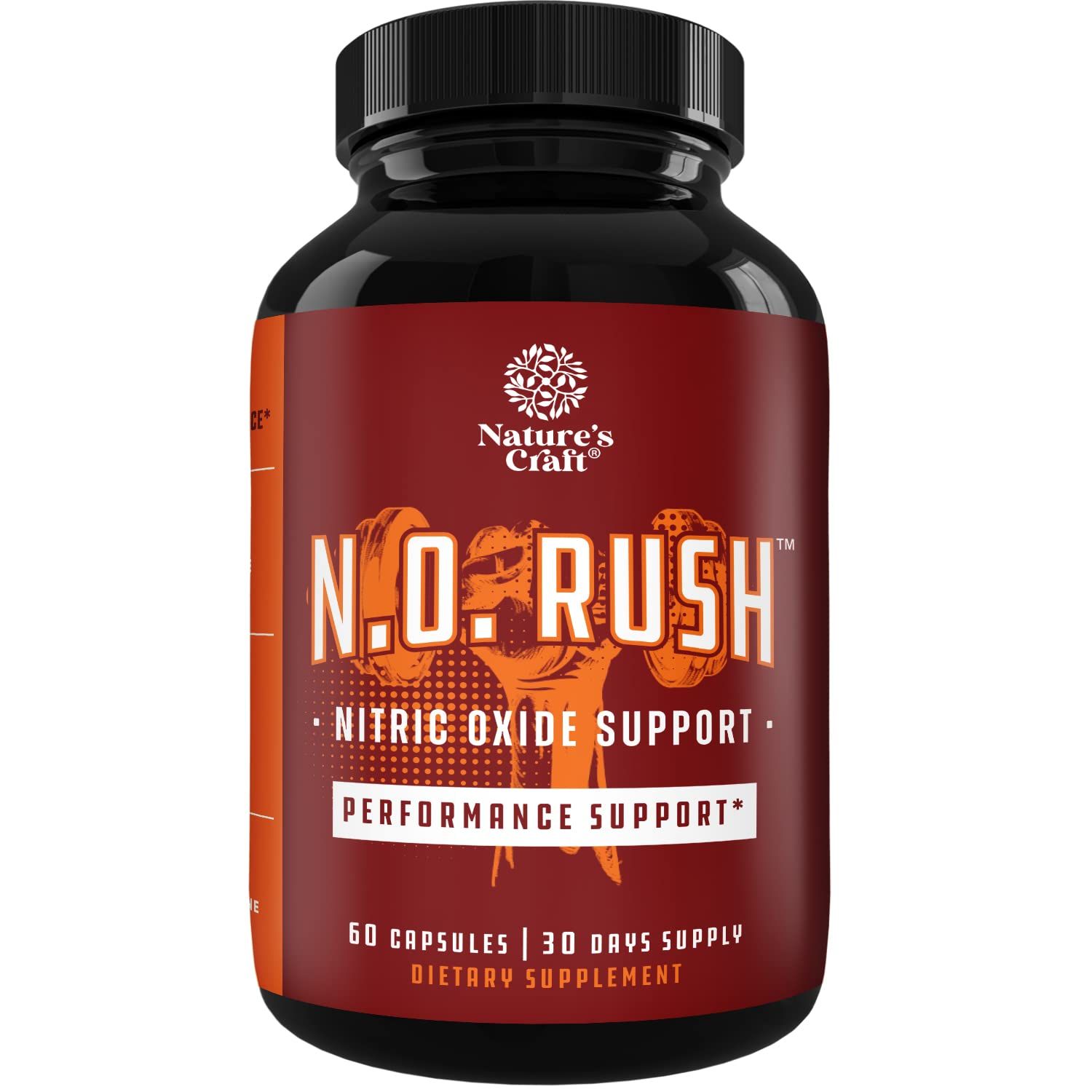 Natures Craft Energizing Nitric Oxide Supplement for Men - Nitric Oxide Pills for Men with L-Arginine L-Citrulline Amino Acids for Intense Muscle Growth, Intense Energy, and Smooth Recovery