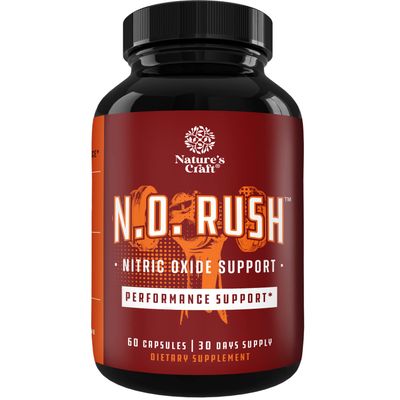 Natures Craft Energizing Nitric Oxide Supplement for Men - Nitric Oxide Pills for Men with L-Arginine L-Citrulline Amino Acids for Intense Muscle Growth, Intense Energy, and Smooth Recovery