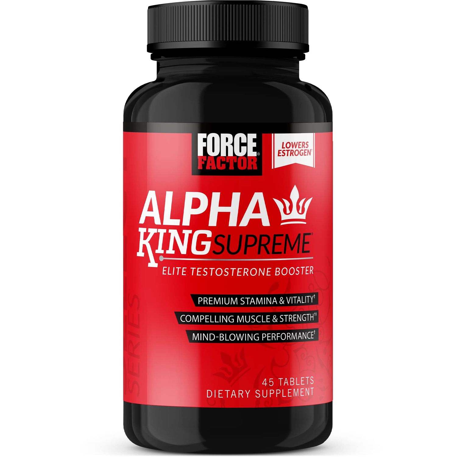 Force Factor Test X180 Supreme, Mens Testosterone Support Supplement to Enhance Performance, Lower Estrogen, Support Muscle and Strength, and Boost Male Vitality, 45 Tablets