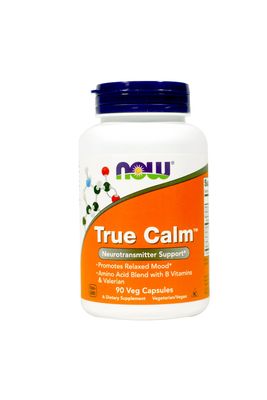 Now Foods True Calm Amino Relaxer 90 Veg Capsules 2 Pack