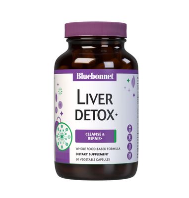 Bluebonnet Nutrition Liver Detox, Liver Health*, Antioxidant Protection*, Soy-Free, Gluten-Free, Kosher Certified, Non-GMO, Dairy-Free, 60 Vegetable Capsules, 60 Servings