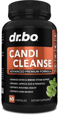 Candi Cleanse Support Supplement Pills - Anti Overgrowth Supplements for Women &amp; Men - Extra Strength Balance Control Probiotic Complex Cleanser - Natural Oral Herbal Oregano &amp; Caprylic Acid Capsules