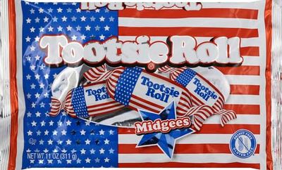Tootsie Roll Midgees Flag, Red, White and Blue Packaging, 11 oz. Bag