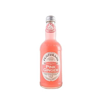 Fentimans Sparkling Pink Ginger Drink - Ginger Beer Non Alcoholic, Ginger Ale, Natural Craft Soda, Mixer, No Artificial Sweeteners or Preservatives, Botanically Brewed - 9.3 Fl Oz (Pack of 12)