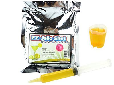 Lemon Drop Jello Shot Mix 6.78 oz - Premium Gluten-Free Jello Mix for Tasty Jello Shots - Easy to Make EZ Gelatin Powder Mix for Jello Shots - Adult New Year and Holiday Party Supplies