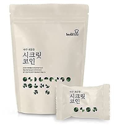 Kitchen Story Secret Coin Fresh Taste Stocks, mild spicy, Freeze-dried, Korean Broth Cube, 19 kinds of natural ingredients, 8 kinds of seafood, 11 kinds of agricultural products, 20 Packs, prebear