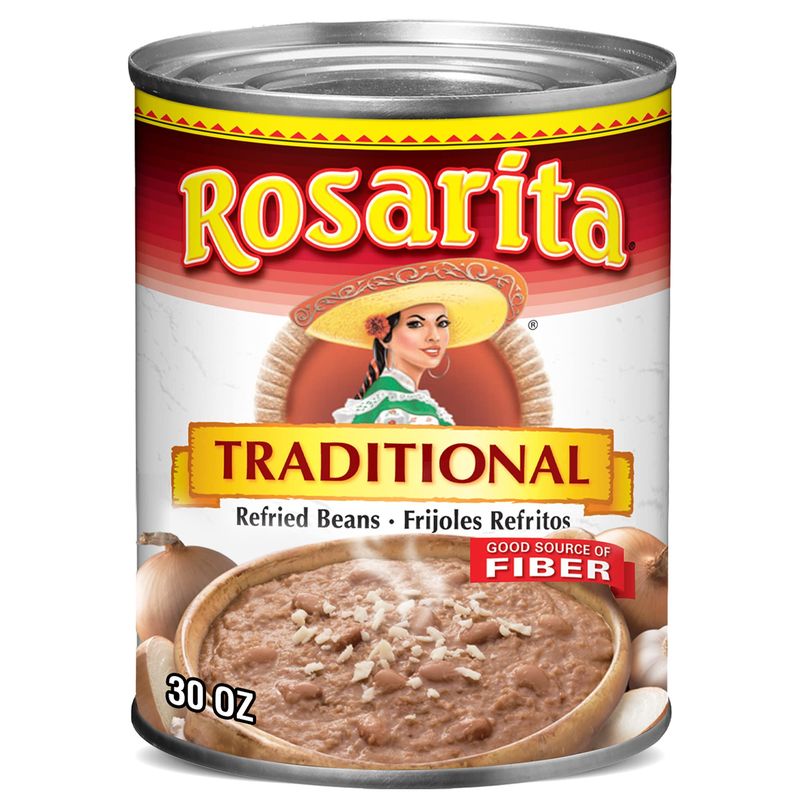 Rosarita Traditional Refried Beans, 30 oz