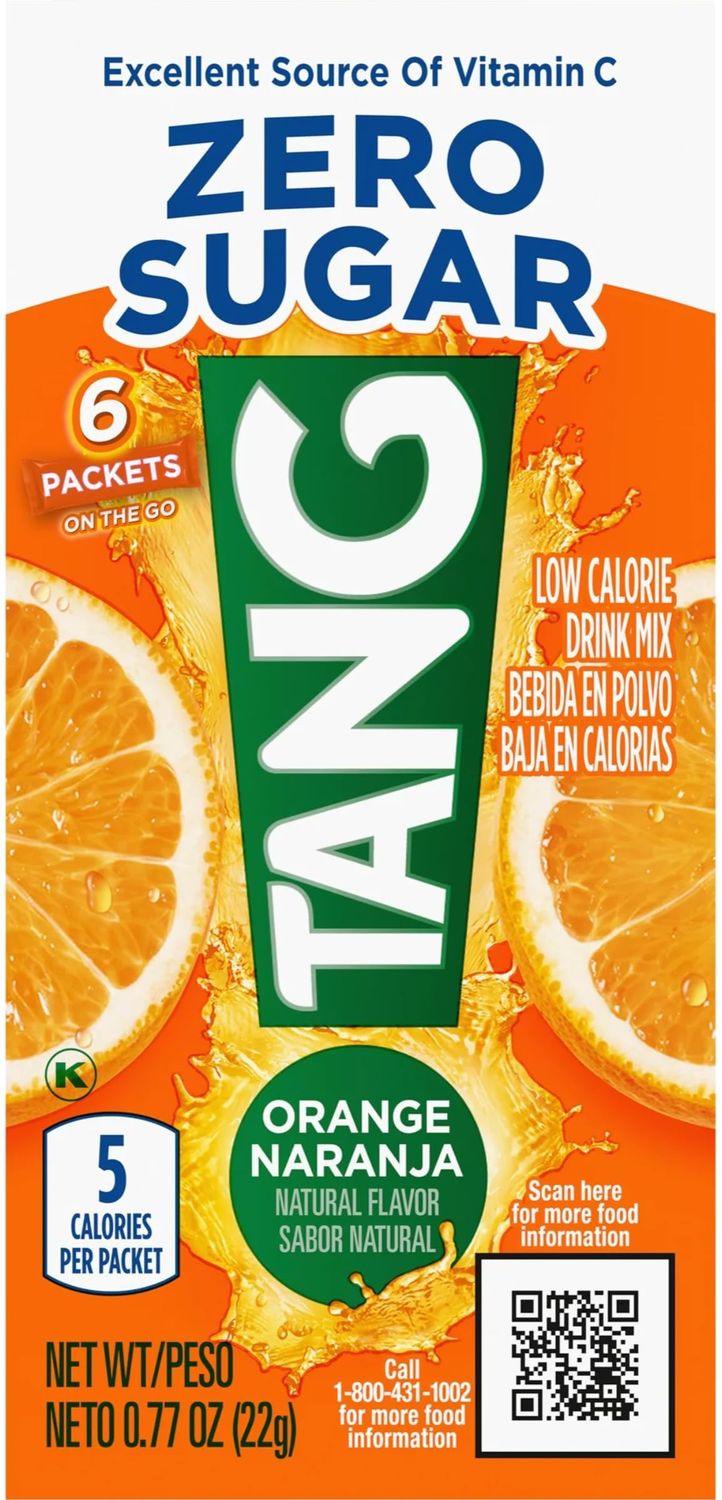 TANG ON THE GO SINGLES DRINK POWDER MIX ORANGE 6 CT