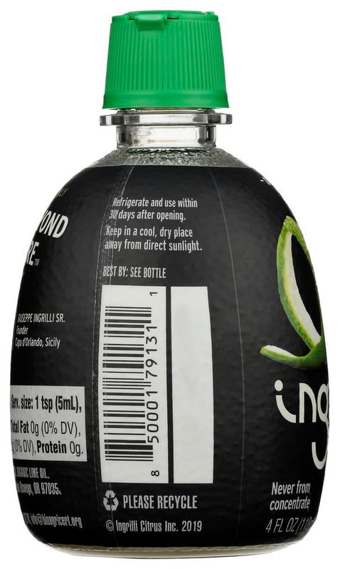 Ingrilli Organic Lime Squeeze, 4 Fl Oz Bottle (Pack of 3)
