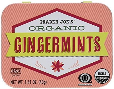 Trader Joe&#39;s Organic Pastilles Mints 40g (Gingermints, 6 Pack)