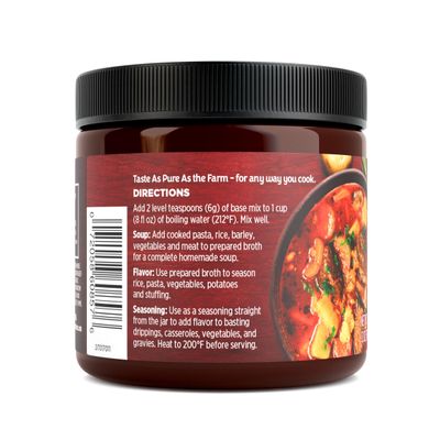 Orrington Farms Beef Flavored Broth Base Granulated Beef Flavored Bouillon Versatile Usage Season-To-Taste Easy-To-Store 12 oz Jar (Pack of 1)